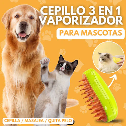 Cepillo  Vaporizador Mascotas quitapelos