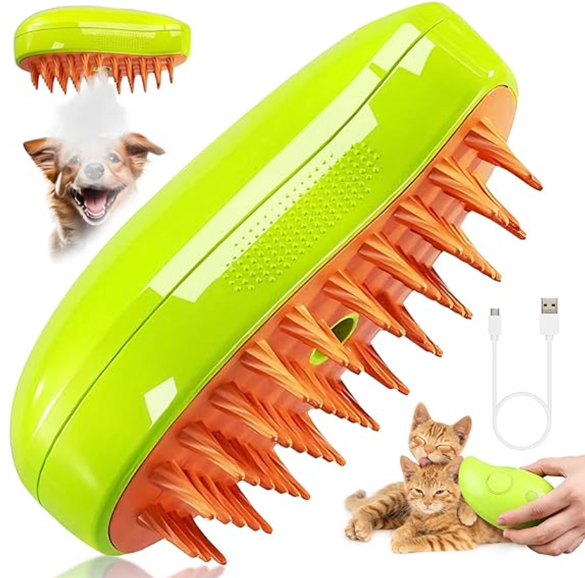 Cepillo  Vaporizador Mascotas quitapelos